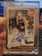 2025-26 Topps Chrome Basketball Auto Gold Refractor Victor Wembanyama /50 Mojo
