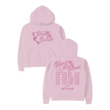 Short n' Sweet 2025 Tour Date Hoodie Light Pink Popular