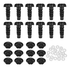 25Pcs Safety Dog Noses for DIY Stuffed Animals Crochet Dolls 7 x 6 x 13mm