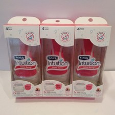 3X Schick Intuition Island Berry Razor 2 Cartridges Travel Cap - SHIPS FREE