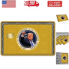 Donald Trump Credit Card Skin Sticker   3 Pack   Gold, Silver, Black Wrap Cov...