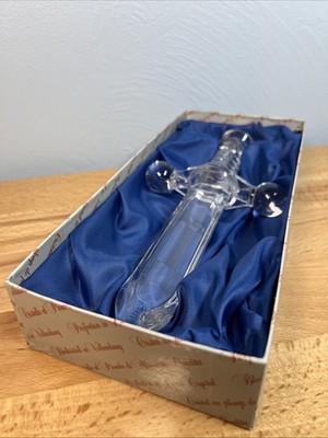 Nachtmann Bleikristall 24% Crystal Dagger Sabre Schwert Spada Decor Collectible
