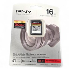 PNY 16GB High Speed SDHC Professional Class 10 Memory Card P-SDHC16G10-GE NEW