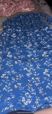 Blue Floral Two Piece Outfit Size Large