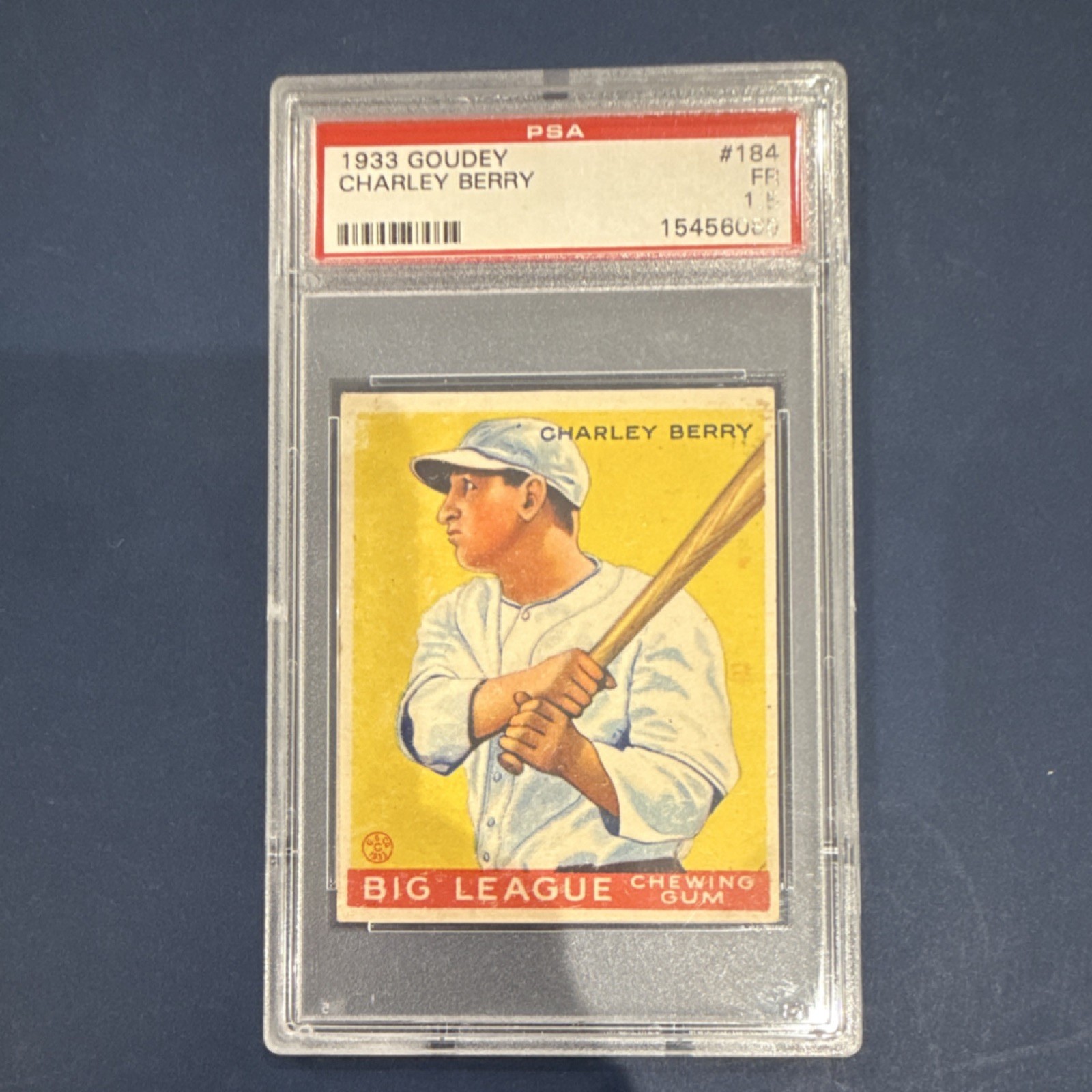 Goudey 1933 Big League Chewing Gum Charley Berry #184 PSA 1.5 RC White Sox MLB