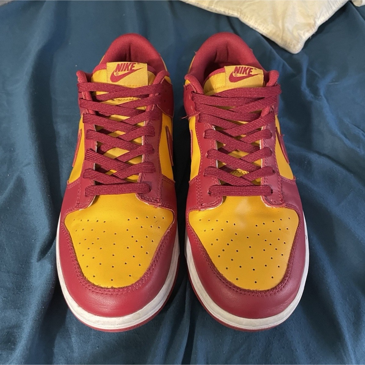 Nike Dunk Low USC Red Yellow DD1391-701 Leather Low Top  display picture 2