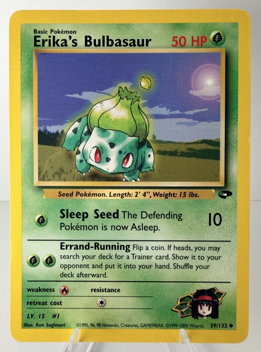 Erika's Bulbasaur NEAR MINT 39/132 Gym Challenge