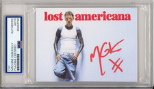 Machine Gun Kelly SIGNED Lost Americana Album Cover Card PSA DNA COA Autograph