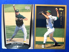 Billy Taylor 1999 Upper Deck &amp; 1999 Topps Baseball - A's