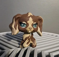 Littlest Pet Shop Custom Cocker Spaniel - Brunette With Unique Green Eyes -