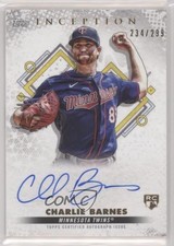 2022 Topps Inception Base Rookie and Emerging Stars /299 Charlie Barnes Auto 0c2