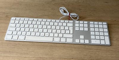 Apple Keyboard A1243 Aluminium USB Tastatur mit Ziffernblock QWERTZ