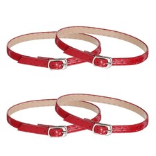 4 Pcs High Heels Shoe Straps, Detachable Ankle Shoelace Straps, Red