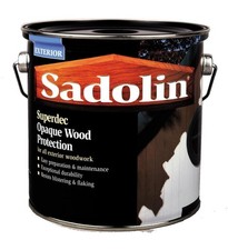 Image of Sadolin Superdec Satin Opaque Wood Protection Super White 2.5 Litre