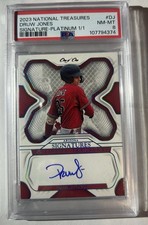 Druw Jones National Treasures Signature Platinum 1/1!🔥🔥