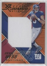 2017 Panini XR Rookie Jumbo Materials Orange 20/25 Davis Webb #RJM-DW 1o3