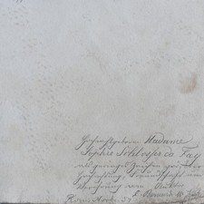 Autografo Bernhard Jeckel Franz Plattner Sophie Schlosser du Fay dedica 1857