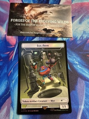 Egg Pawn - Myr Token Foil Sonic The Hedgehog Secret Lair