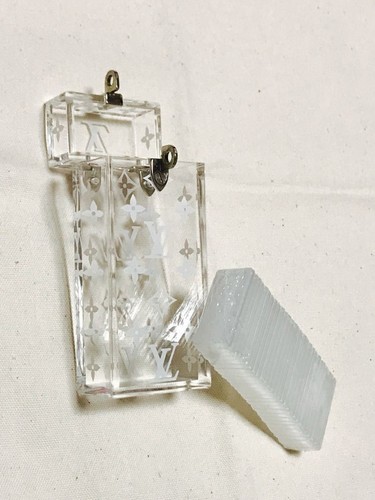 LOUIS VUITTON Travel Domino Set 28 pc Clear Monogram W/Case VIP Giveaway UNUSED - Picture 5 of 5