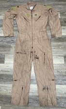 CWU 27/P Flyers Desert Tan Coveralls Flight Suit 42L Type I Class 2, Lieutenant