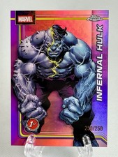 2026 Topps Chrome Marvel Comics Infernal Hulk Pink 250/250 #54 Debut Bookend