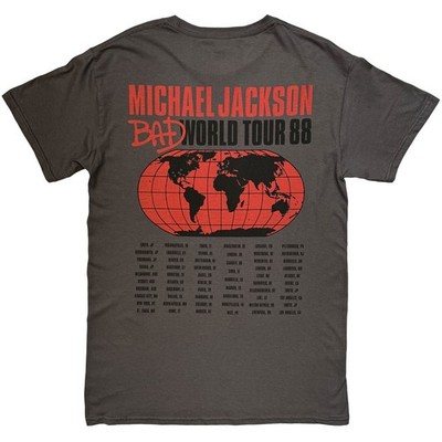 Michael Jackson BAD WORLD TOUR 88 Tシャツ Michael Jackson Bad World Tour '88 Official T-Shirt Mens | eBay