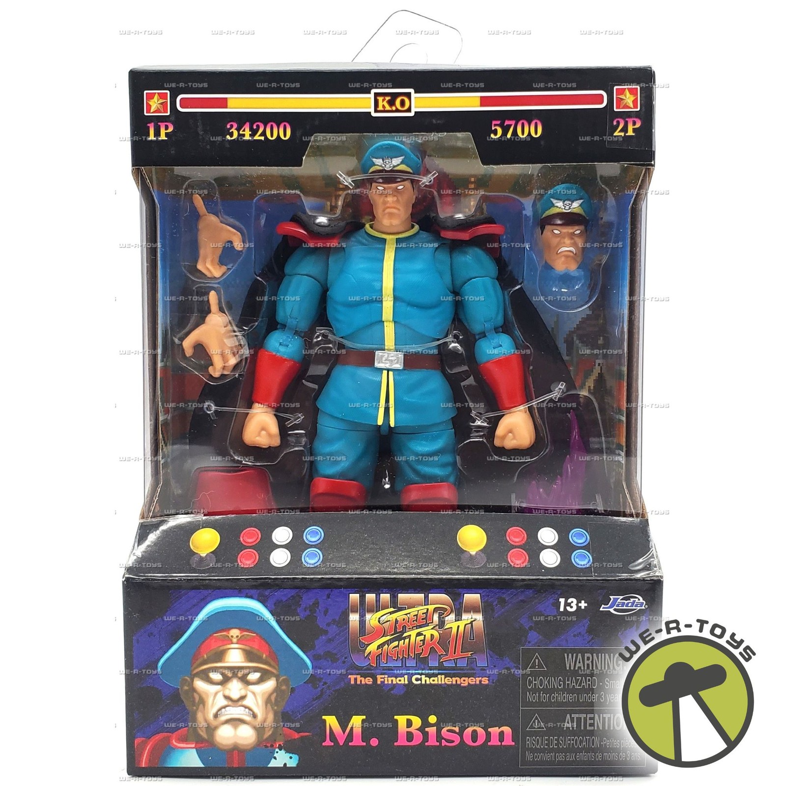 Street Fighter II Ultra M. Bison Figure The Final Challengers 2024 Jada #36107