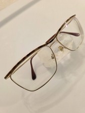 Vogue 81/O Vintage Eyeglasses Frames Gold Tortoise Shell Square 59-15 135 1980s