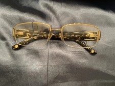 Versace MOD.1175-B 1002 Gold/Tortoise Shell Square Eyeglass Frames 53-17-135
