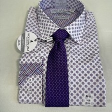 Nick Graham Men s Everwhere Shirt Tie Set Size M-R 15-5/ 33/33 Color Purple
