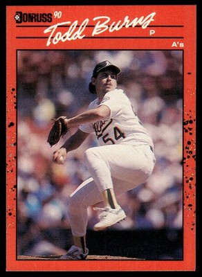 1990 Donruss Todd Burns Oakland Athletics #446