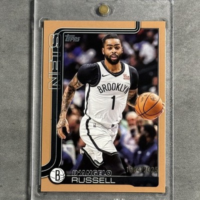 2025-26 Topps D'Angelo Russell Gold /2025 Brooklyn Nets Mavericks #8 Flagship