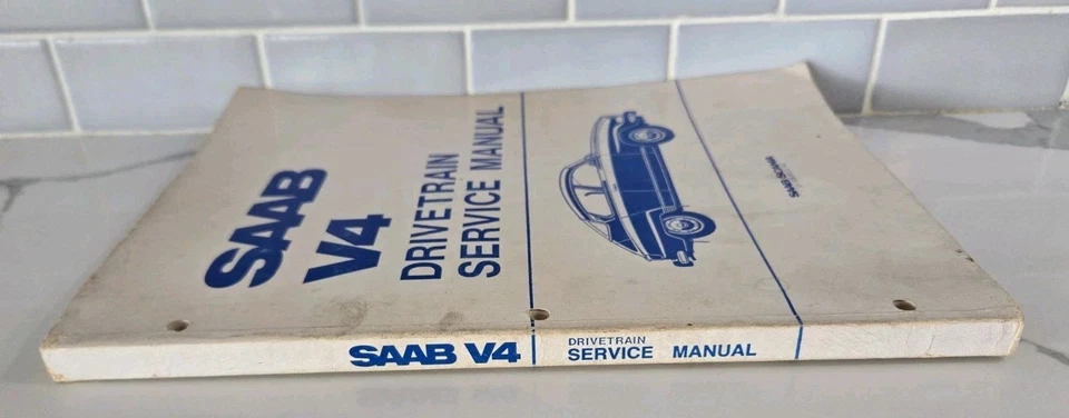 SAAB V4 Drivetrain Service Manual OEM Paperback Complete for 1968-74  - Изображение 2 из 4