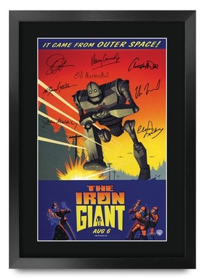 The Iron Giant Animation (1999) Eli Marienthal Poster Signed Print Movie Fan