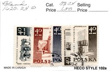 Poland, Postage Stamp, #1620-1624 Used, 1968