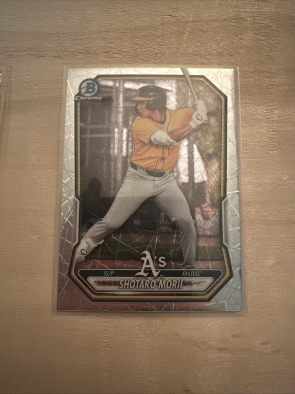 🔥Shotaro Morii 2026 1st Bowman Chrome Mega #BCP-170 Lazer Refractor A's🔥