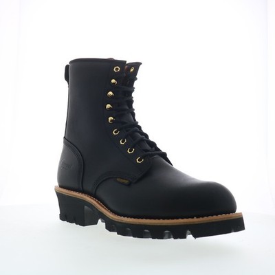 Chippewa Paladin Waterproof Steel Toe Logger Herren Schwarz Leder