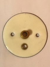 Vintage Emaille Mittelst&uuml;ck f&uuml;r franz&ouml;sische Manteluhr Zifferblatt 65 mm Durchmesser