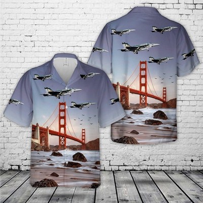 US Navy Boeing FA 18E Super Hornet VFA 195 Dambusters CAG colors Hawaiian Shirt