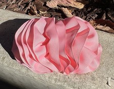 Vintage Large Pink Bow Hair Clip Handmade In France 7  