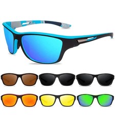 Wrap Around Polarized Sunglasses for Men Women UV400 Sports Sun Glasses Goggles