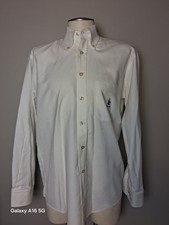 Ermenegildo Zegna White Button Down Collar Dress Shirt Size M
