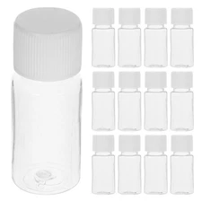 25 Pcs Transparent Pet Plastic 10 ml Sample Bottles Refillable Lotion Containers