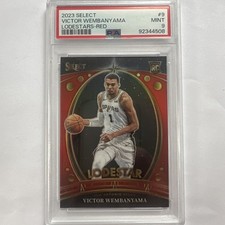 2023-24 Panini Select - Lodestars Victor Wembanyama #9 Red Prizm (RC) PSA 9