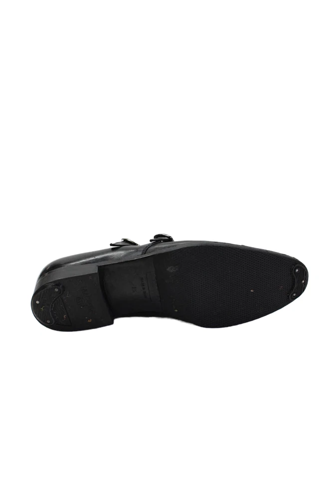 Zapatos de vestir ajustables con hebilla y correa de monje para hombre Fratelli Rossetti Negros Talla 8.5 Foto 4 de 4