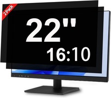 22" Privacy Screen for Computer Monitor, Blue Light Screen Protector 2-Pack 