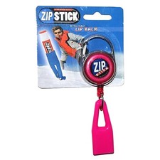 Zip Stick Retractable Lip Balm Holder - Pink