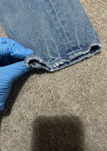 Jean Vintage Levi's 505 Orange Tab - Taille 29x28 - Denim Stonewash Années 80