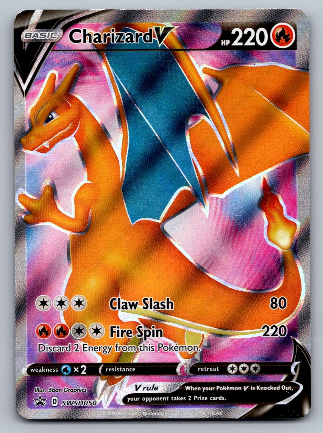Charizard V Holo Promo SWSH: Sword & Shield Promo Cards SWSH050 NM