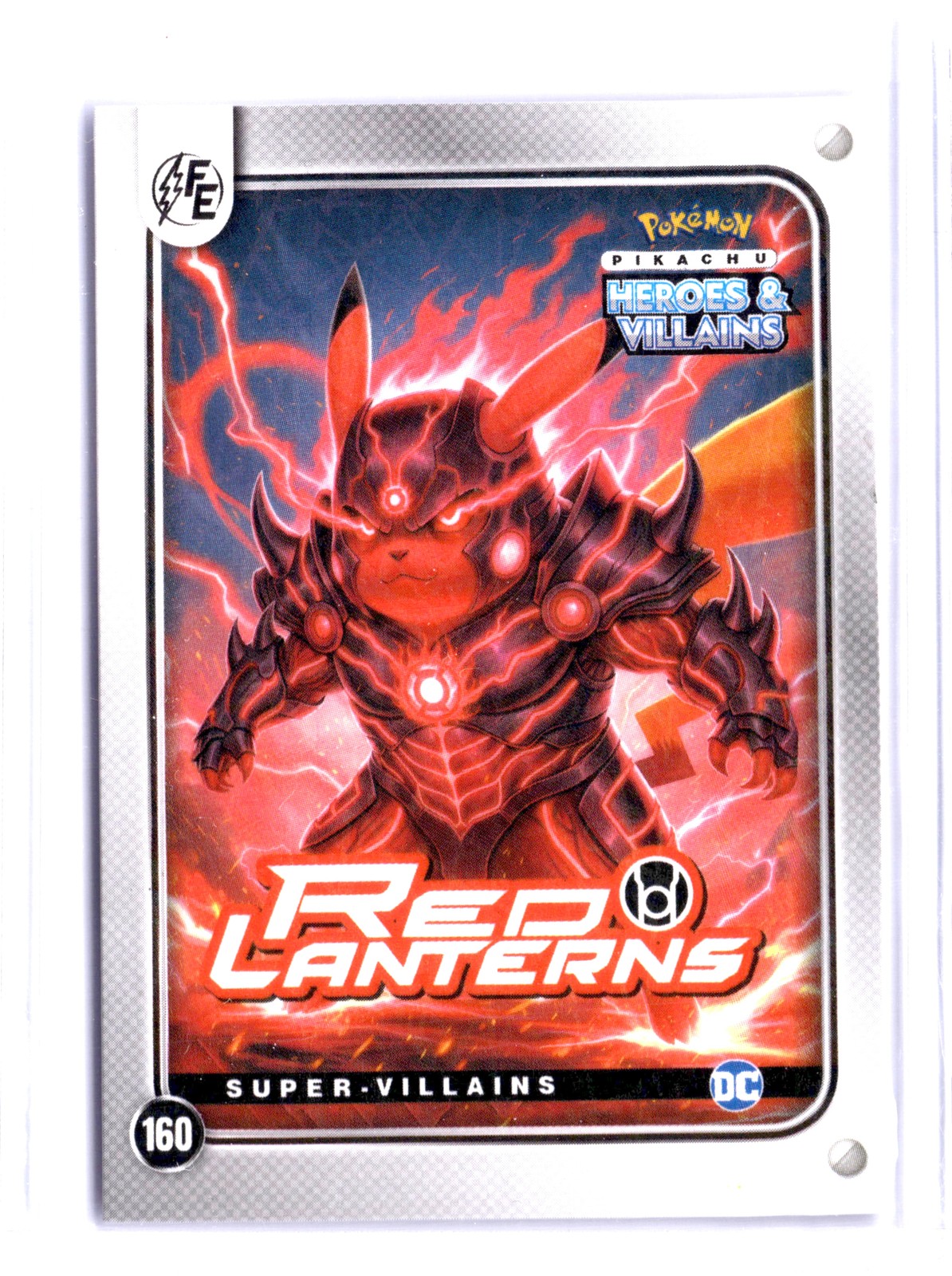 2025 Pokemon MARVEL/DC Pikachu Red Lanterns #160 Prizm English